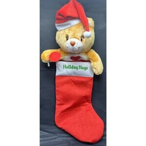 Care Bears Tender Heart Bear Holiday Hugs Plush Christmas Stocking 2005